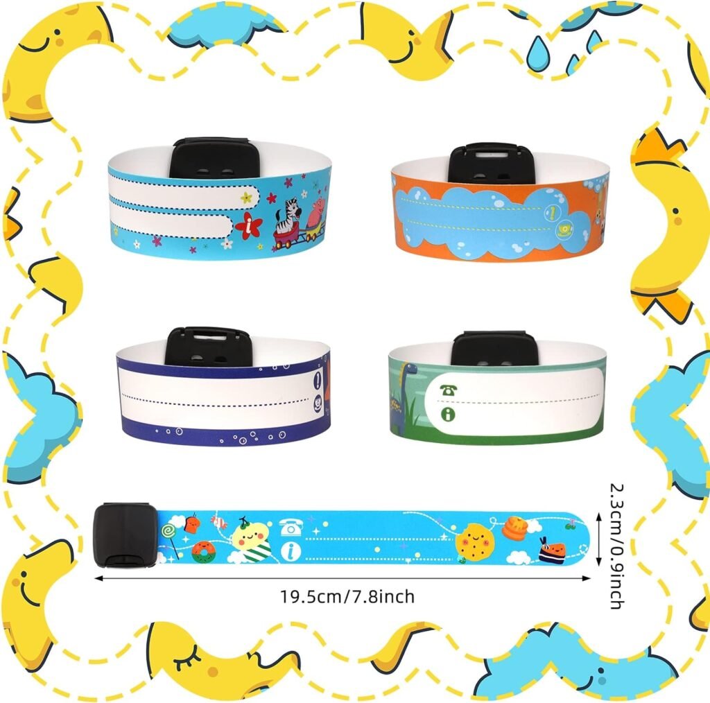 14 Pieces Children Safety ID Wristband Reusable Identification Bracelets Waterproof ID Band Safety Wristband for Boys and Girls (Delicate Style) 14 Pieces Children Safety ID Wristband Reusable Identification Bracelets Waterproof ID Band Safety Wristband for Boys and Girls (Delicate Style)