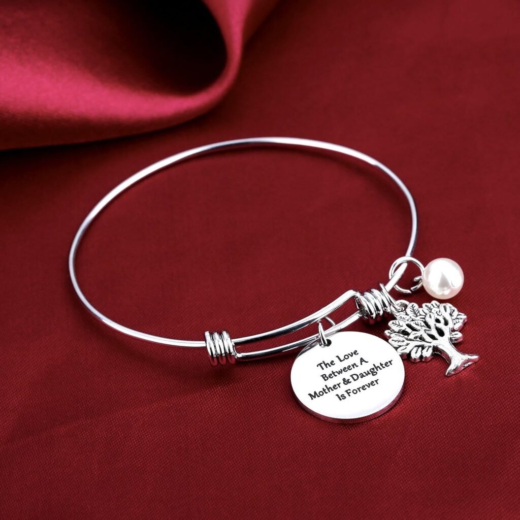 CJM Family Tree Bracelet The Love Between Mother and Daughter Is Forever Tree of Life Bracelet Mother Gift Bangle, Christmas Gifts,Mothers Day Gifts CJM Family Tree Bracelet The Love Between Mother and Daughter Is Forever Tree of Life Bracelet Mother Gift Bangle, Christmas Gifts,Mothers Day Gifts