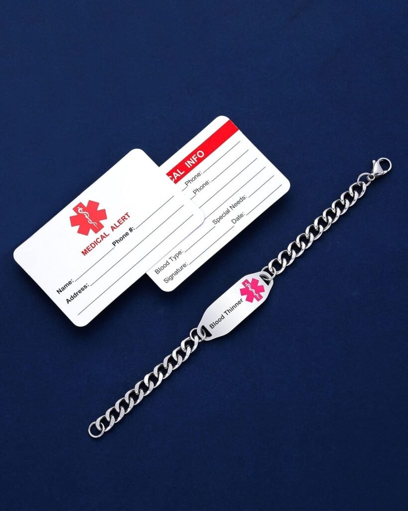 JF.JEWELRY Personalized Medical ID Bracelets for Women Men | Customizable Stainless Steel Medical Bracelet | Allergy Diabetic Medical Alert Bracelet JF.JEWELRY Personalized Medical ID Bracelets for Women Men | Customizable Stainless Steel Medical Bracelet | Allergy Diabetic Medical Alert Bracelet