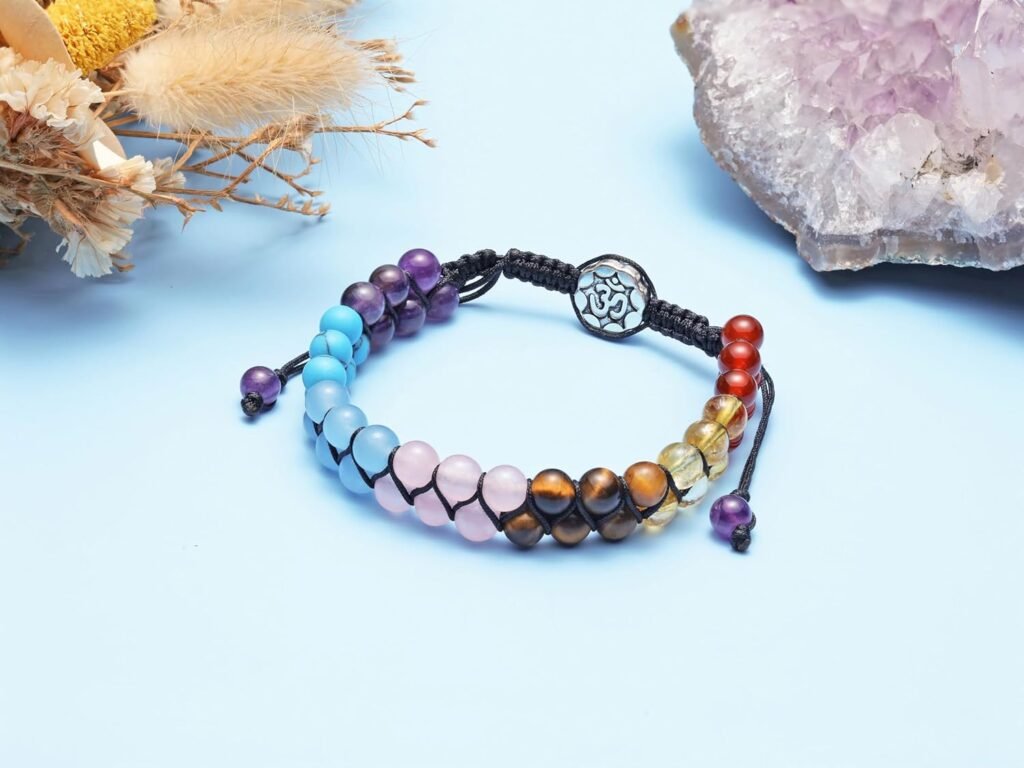 Jovivi Chakra Bead Bracelets for Women Men - 6mm Natural 7 Chakra Healing Crystal Tree Life Stretch Bracelet with Real Stones Anxiety Meditation Yoga Gemstone Jewelry Jovivi Chakra Bead Bracelets for Women Men - 6mm Natural 7 Chakra Healing Crystal Tree Life Stretch Bracelet with Real Stones Anxiety Meditation Yoga Gemstone Jewelry