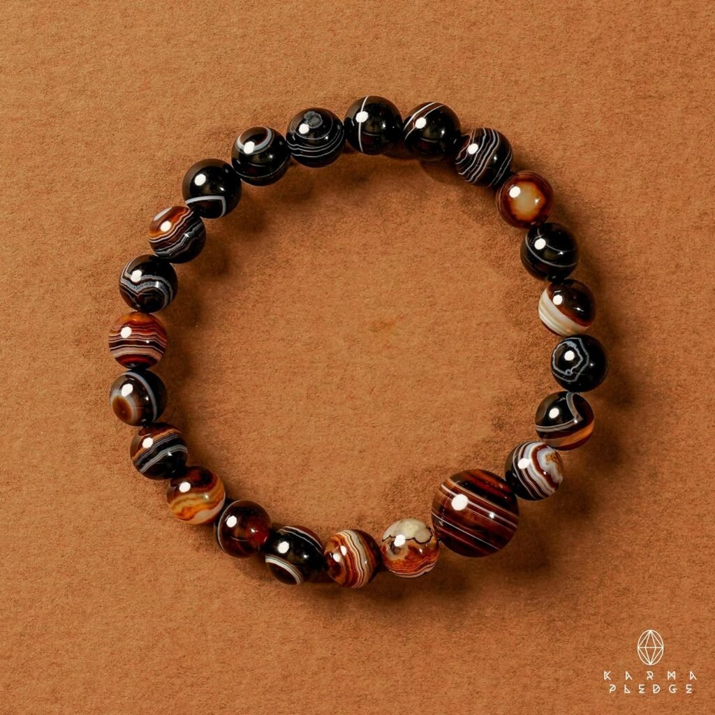 KARMAPLEDGE Healing Crystal Bracelets for Womens and Mens, Spiritual, Positive Energy Balance, Handmade Natural Crystal Beads Bracelets KARMAPLEDGE Healing Crystal Bracelets for Womens and Mens, Spiritual, Positive Energy Balance, Handmade Natural Crystal Beads Bracelets