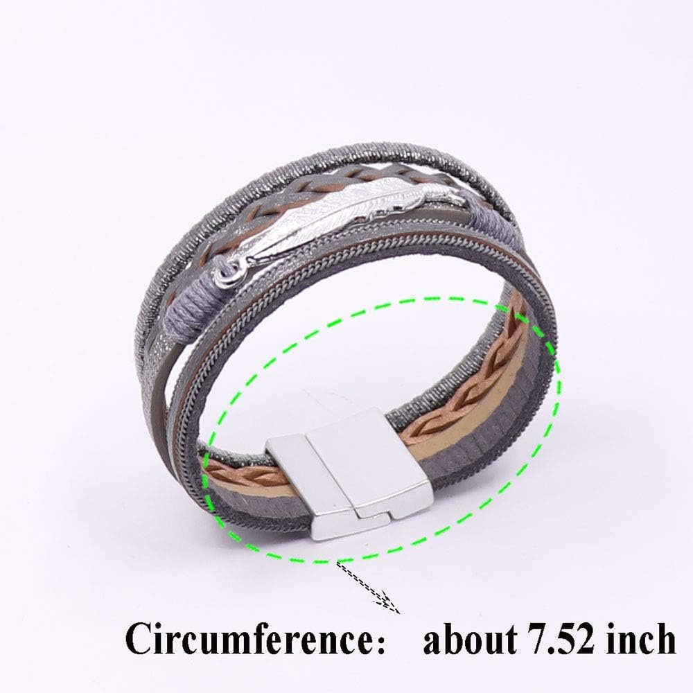 KSQS Tree Of Life Leather Multi-Layer Wraps Bracelet,Boho Wide Buckle Wristband Bangle,Braided Cuff Bracelets for Women KSQS Tree Of Life Leather Multi-Layer Wraps Bracelet,Boho Wide Buckle Wristband Bangle,Braided Cuff Bracelets for Women