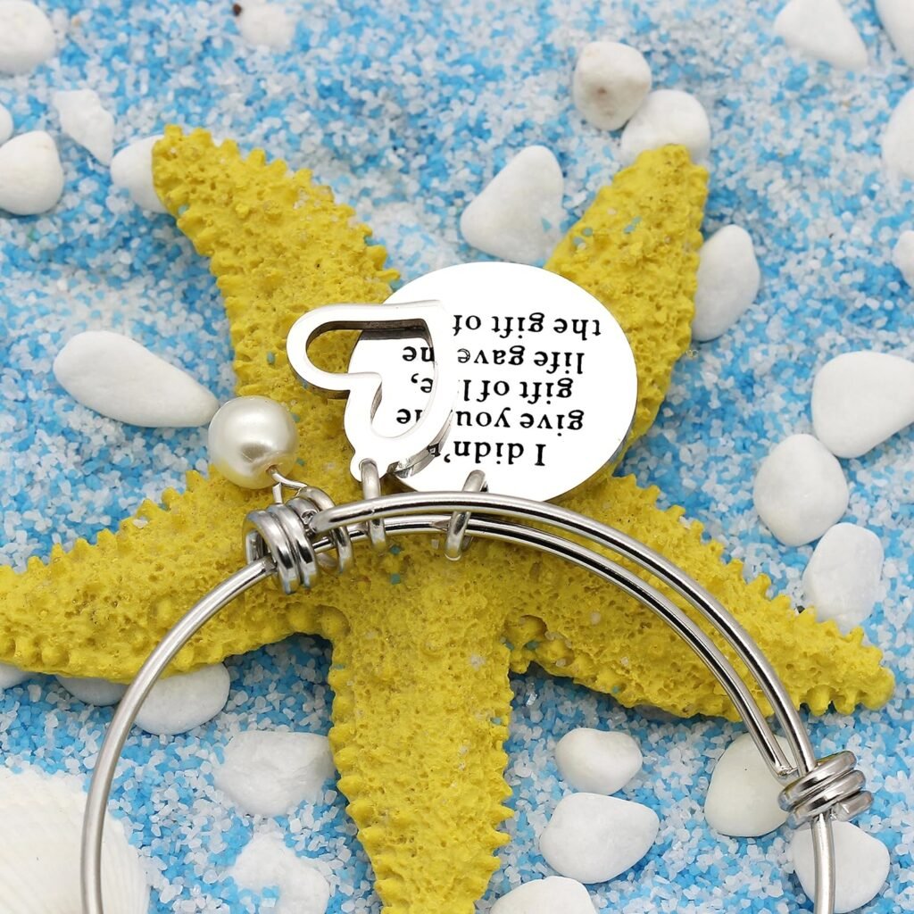 lauhonmin Stepdaughter Gifts Pearl Bracelets for Women Girl from Stepmom Stepdad Life Gave Me the Gift of You lauhonmin Stepdaughter Gifts Pearl Bracelets for Women Girl from Stepmom Stepdad Life Gave Me the Gift of You