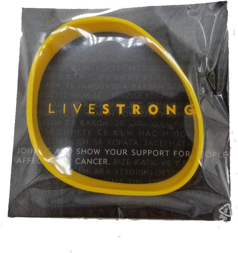 LIVESTRONG BRACELETS 3 PACK ADULT SIZE SILICONE WRISTBANDS YELLOW LIVE STRONG BRACELET RUBBER BRACELETS
