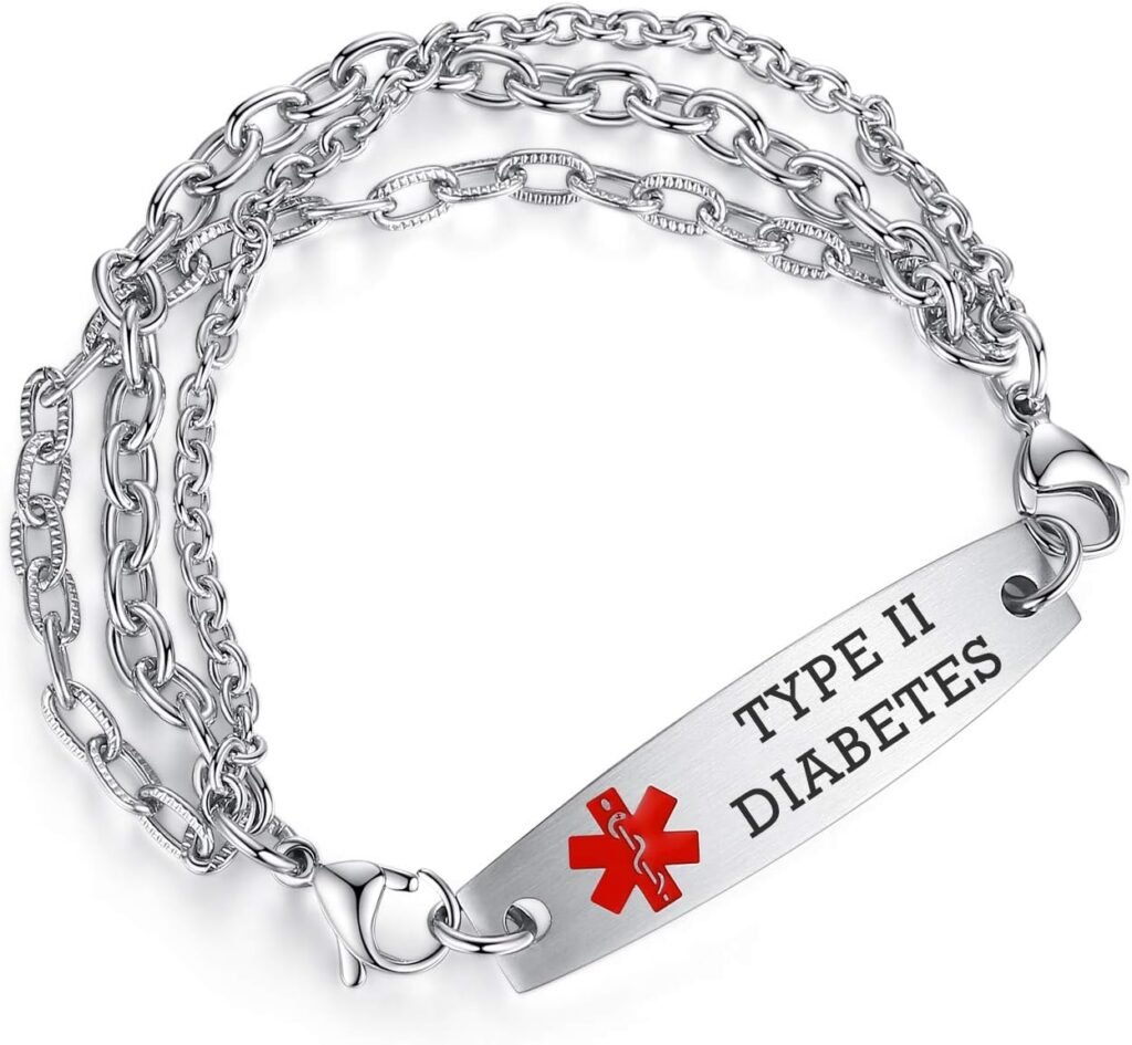 mnmhope 7.5-9 Adjustable Medical alert bracelets for Women/Men Stainless steel Interchangeable Medical bracelets mnmhope 7.5-9 Adjustable Medical alert bracelets for Women/Men Stainless steel Interchangeable Medical bracelets