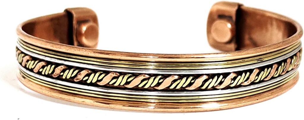 Sawcart Copper Bracelet Magnetic Pure Copper Therapy Effective Natural Relief Cuff for Womens Mens Sawcart Copper Bracelet Magnetic Pure Copper Therapy Effective Natural Relief Cuff for Womens Mens