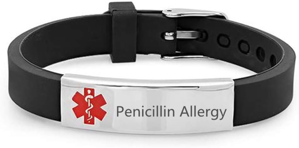 Sunling Personalized Medical Alert Bracelet Disease Awareness Emergency ID Bracelet for Men Women Kids Sunling Personalized Medical Alert Bracelet Disease Awareness Emergency ID Bracelet for Men Women Kids