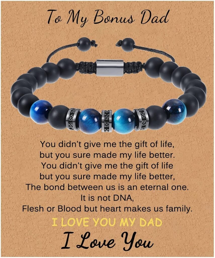 To Mens Bracelet for Boyfriend, Husband, My Man, Dad, Son, Grandson, Brother,Men Adjustable Beaded Bracelet Anniversary Birthday Christmas Gift To Mens Bracelet for Boyfriend, Husband, My Man, Dad, Son, Grandson, Brother,Men Adjustable Beaded Bracelet Anniversary Birthday Christmas Gift