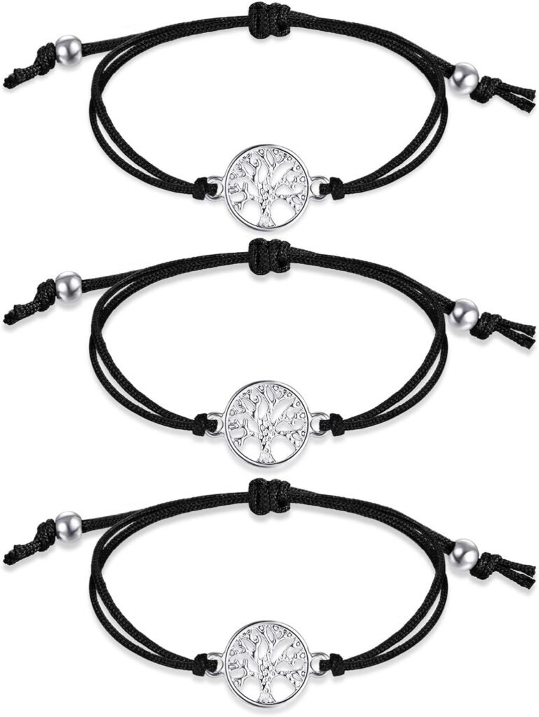 WILLBOND 3 Pieces Tree Bracelet Back to School Adjustable Bracelet Textile Band Gift for Friendship, Thank You, Wish WILLBOND 3 Pieces Tree Bracelet Back to School Adjustable Bracelet Textile Band Gift for Friendship, Thank You, Wish