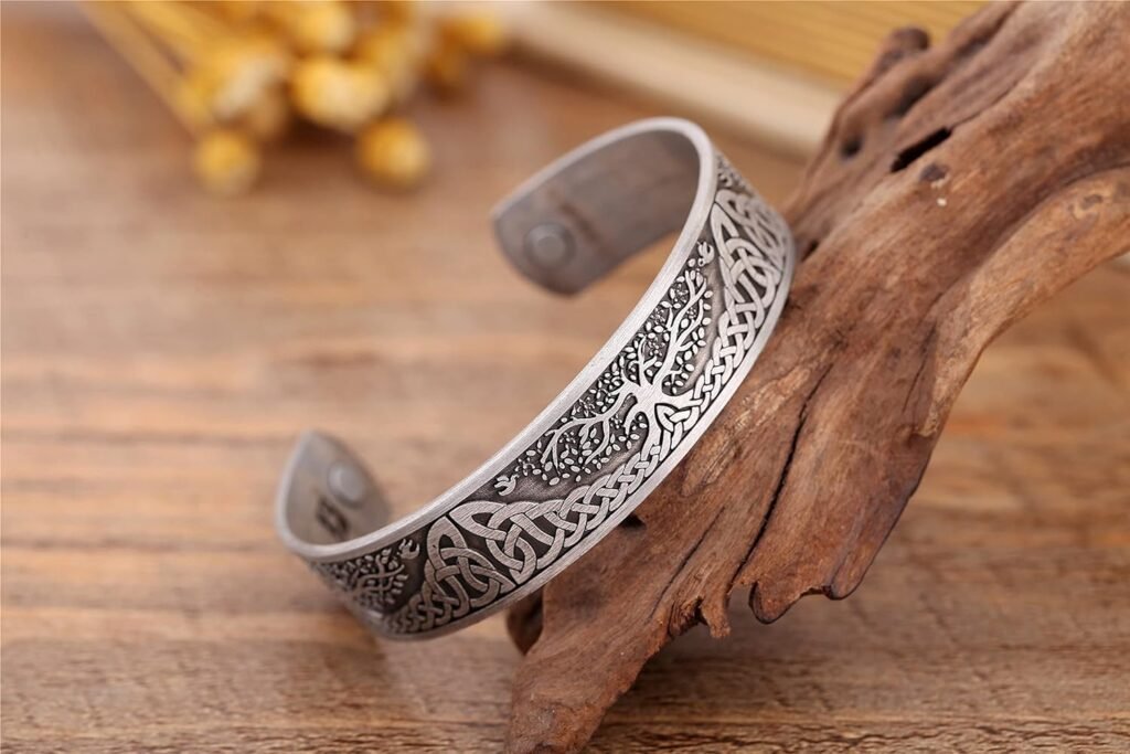 Yggdrasil World Tree of Life Bracelet Health Care Stainless Steel Cuff Bangle Bracelet for Men (Antique Silver) Yggdrasil World Tree of Life Bracelet Health Care Stainless Steel Cuff Bangle Bracelet for Men (Antique Silver)