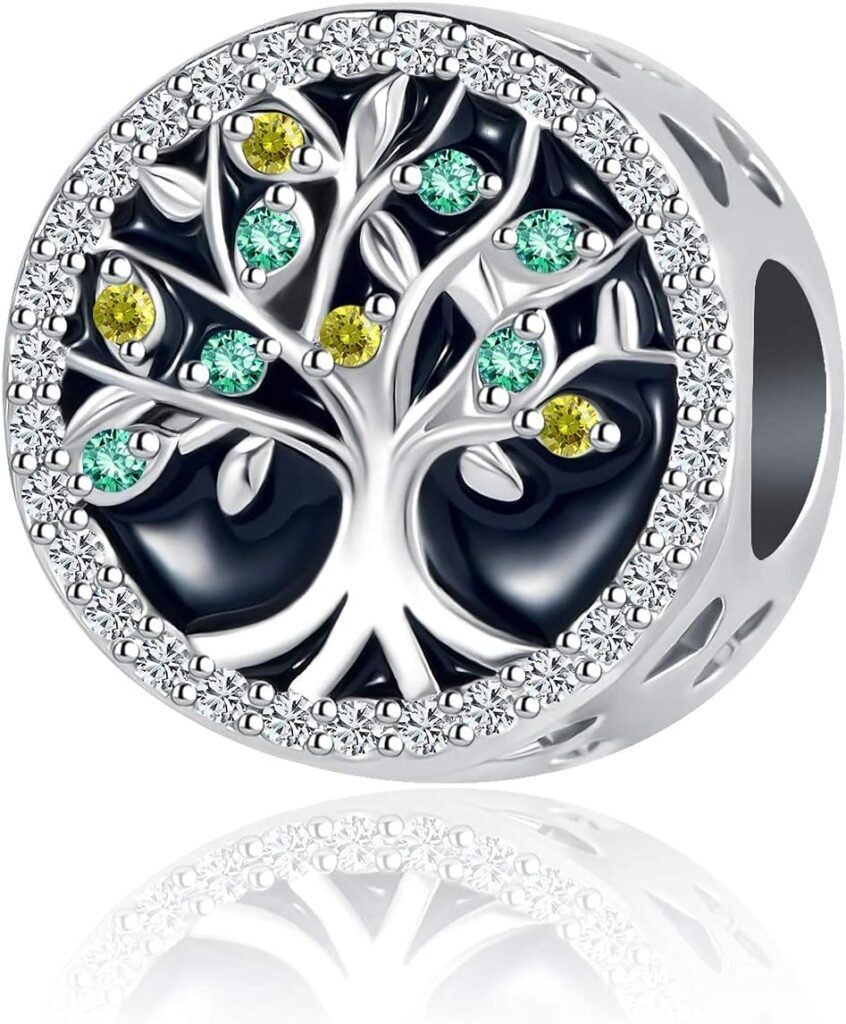 YQSLIN Family Tree of Life Crystal Rhinestone Womens Bead Charms fit Girls Charm Bracelets YQSLIN Family Tree of Life Crystal Rhinestone Womens Bead Charms fit Girls Charm Bracelets